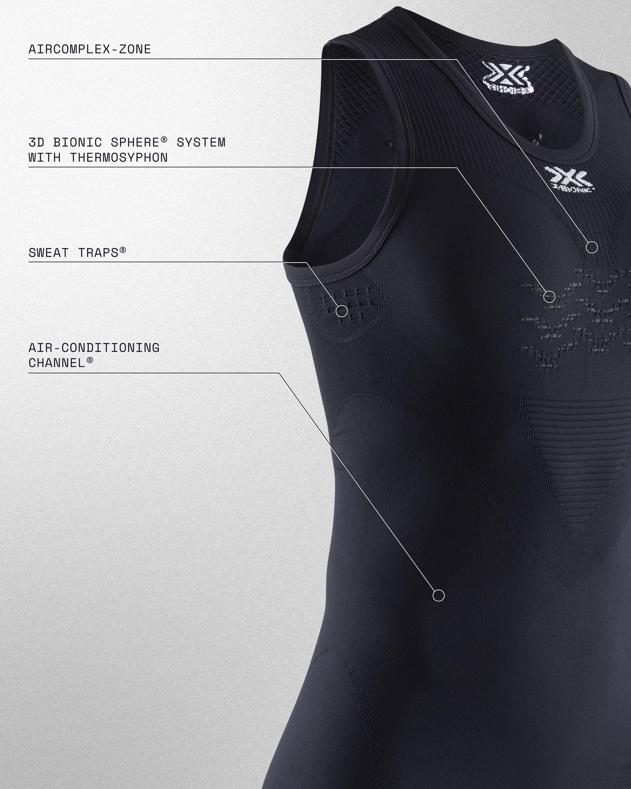 X-Bionic Energizer 4.0 Light singlet donna Arctic White traspirante