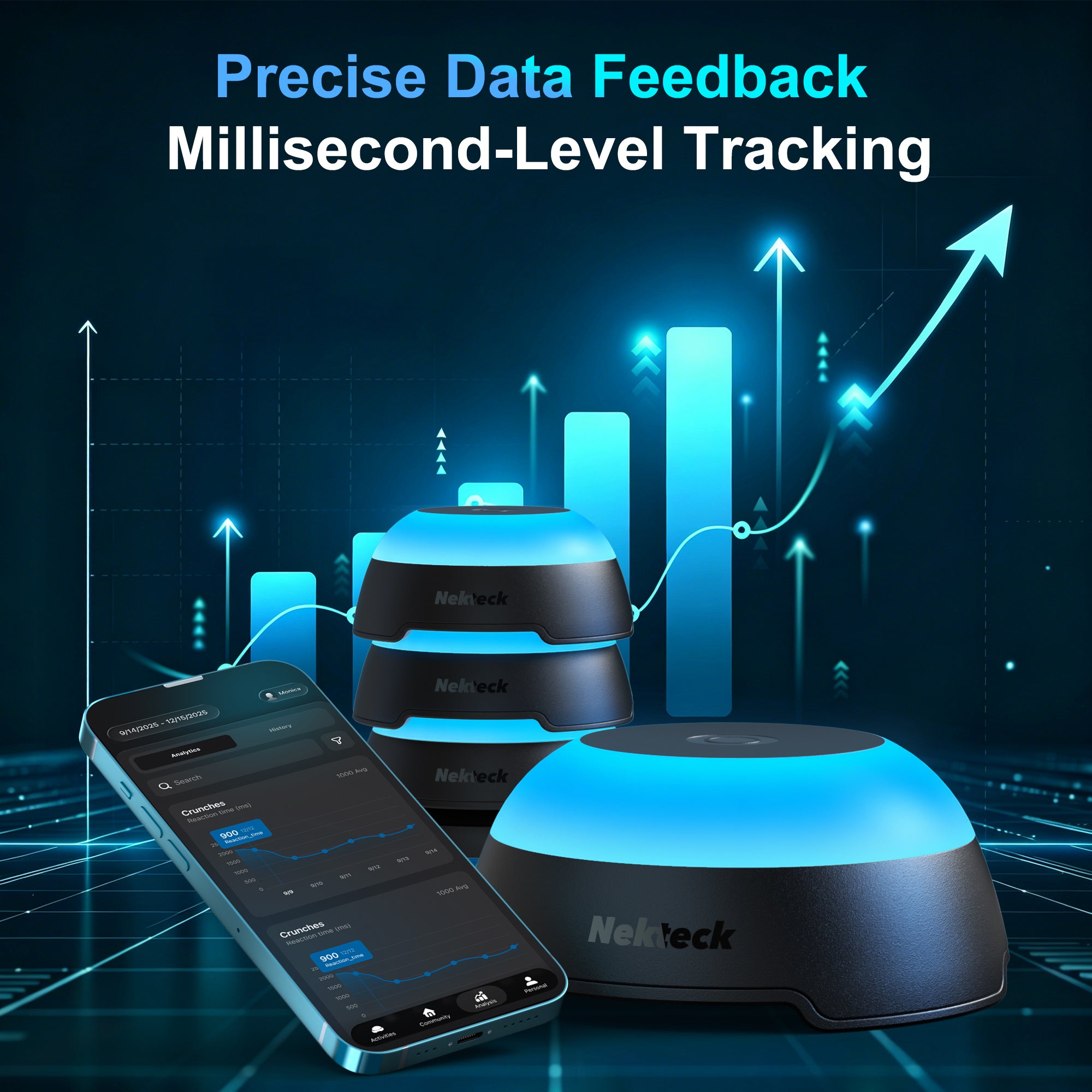 Nekteck Reaction Training kit luci smart 4 pod con app