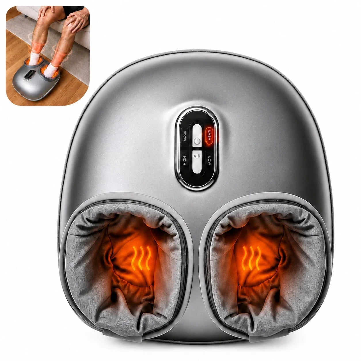 Nekteck Foot Massager massaggiatore piedi shiatsu con calore