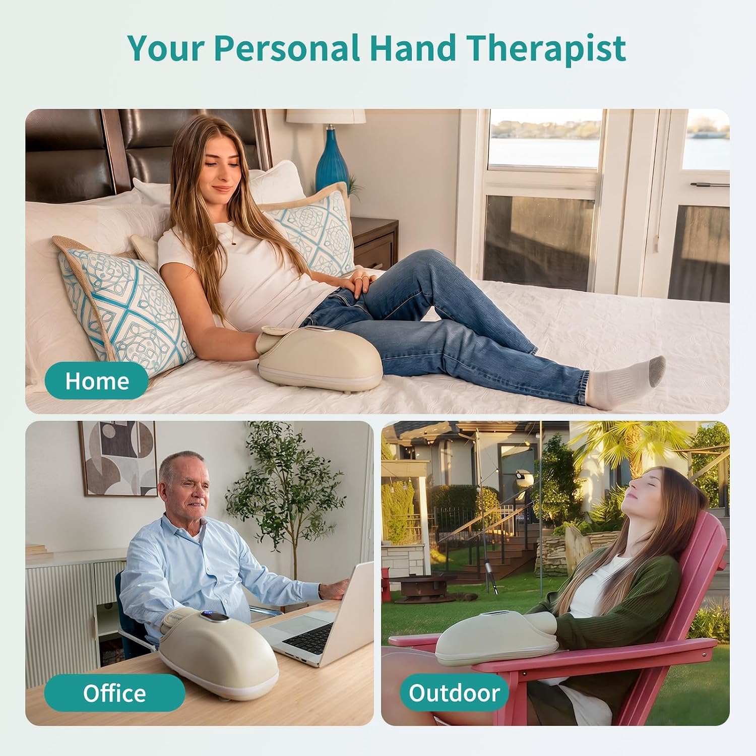 Nekteck Hand Massager Mani Polso Calore Senza Fili
