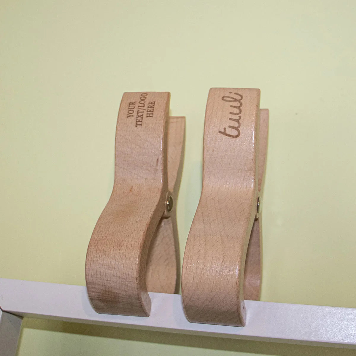 Tuuli Accessori casa legno Set 2 mollette spiaggia personalizzate