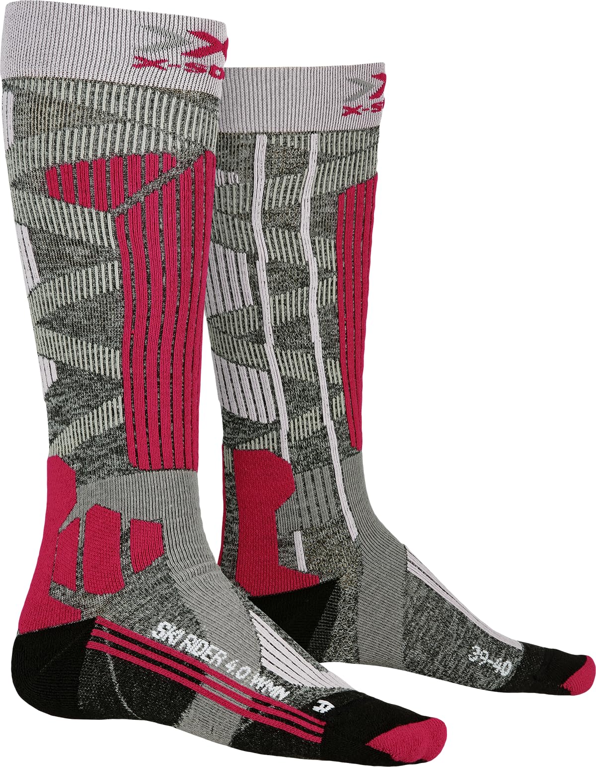 Bionic X-Socks Ski Rider 4.0 Calze sci donna 39-40 grigio