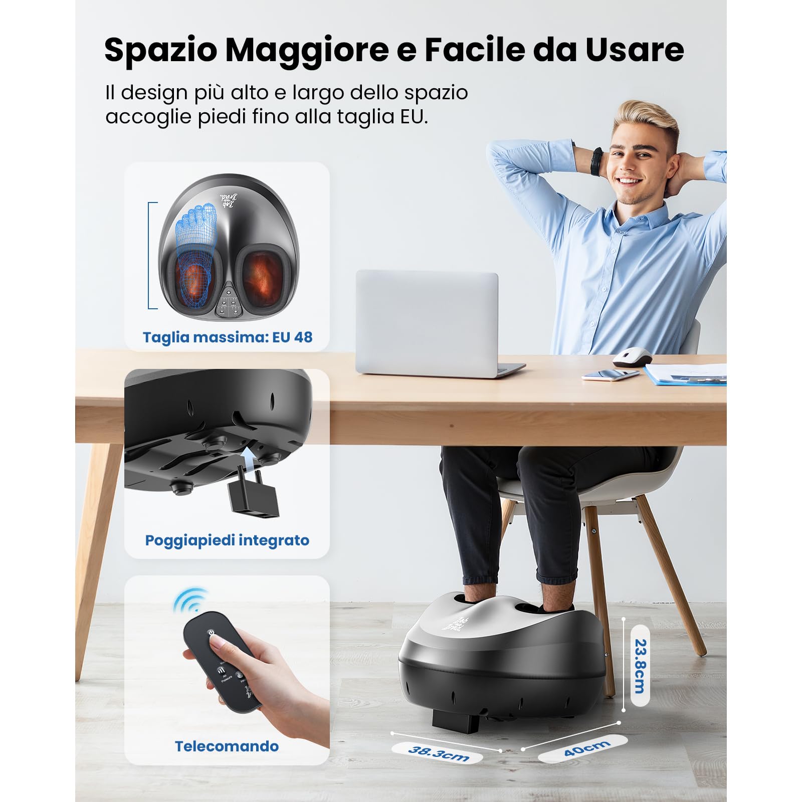 Bob and Brad 721 massaggiatore piedi shiatsu con calore