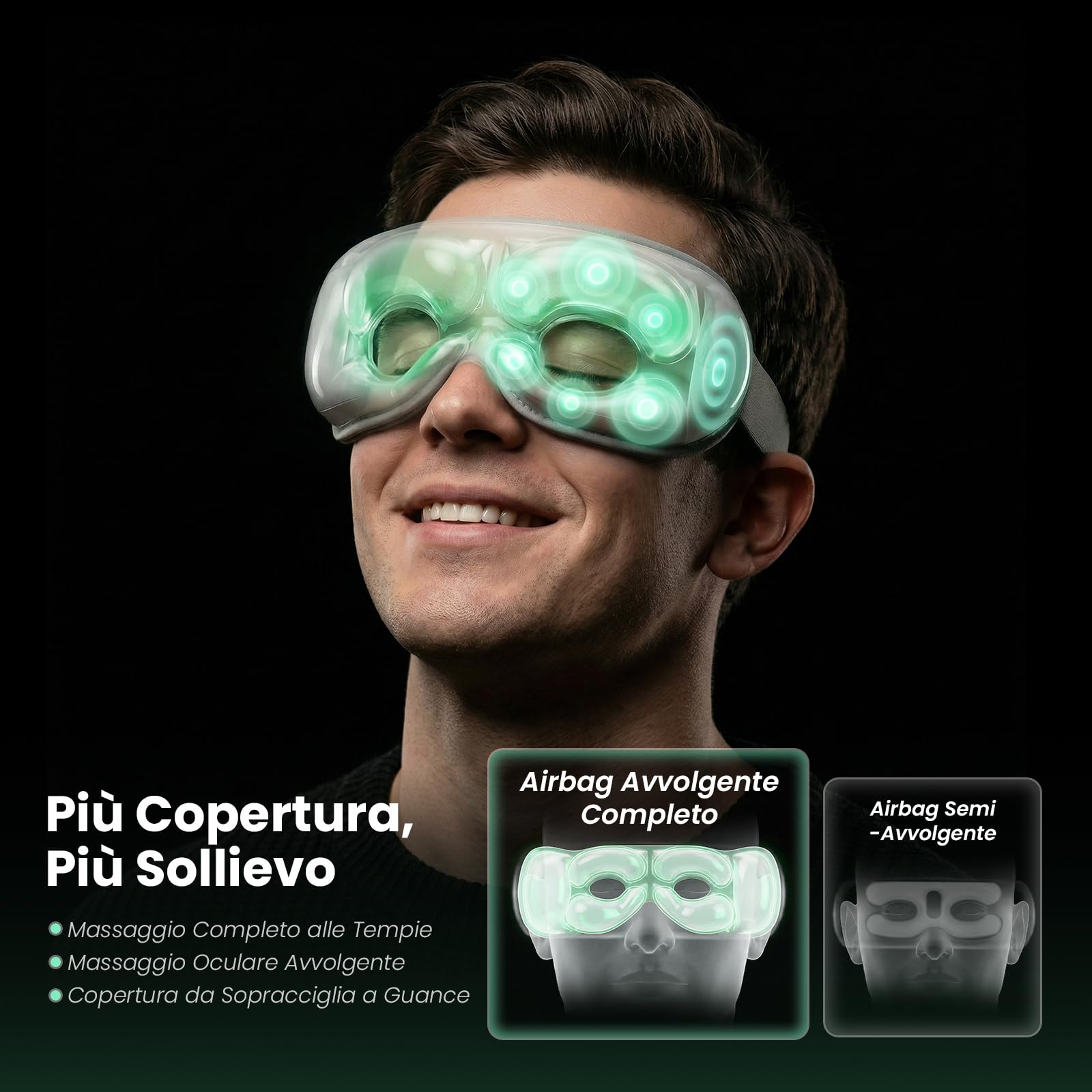 Bob and Brad Eye massaggiatore occhi bianco caldo e freddo bluetooth