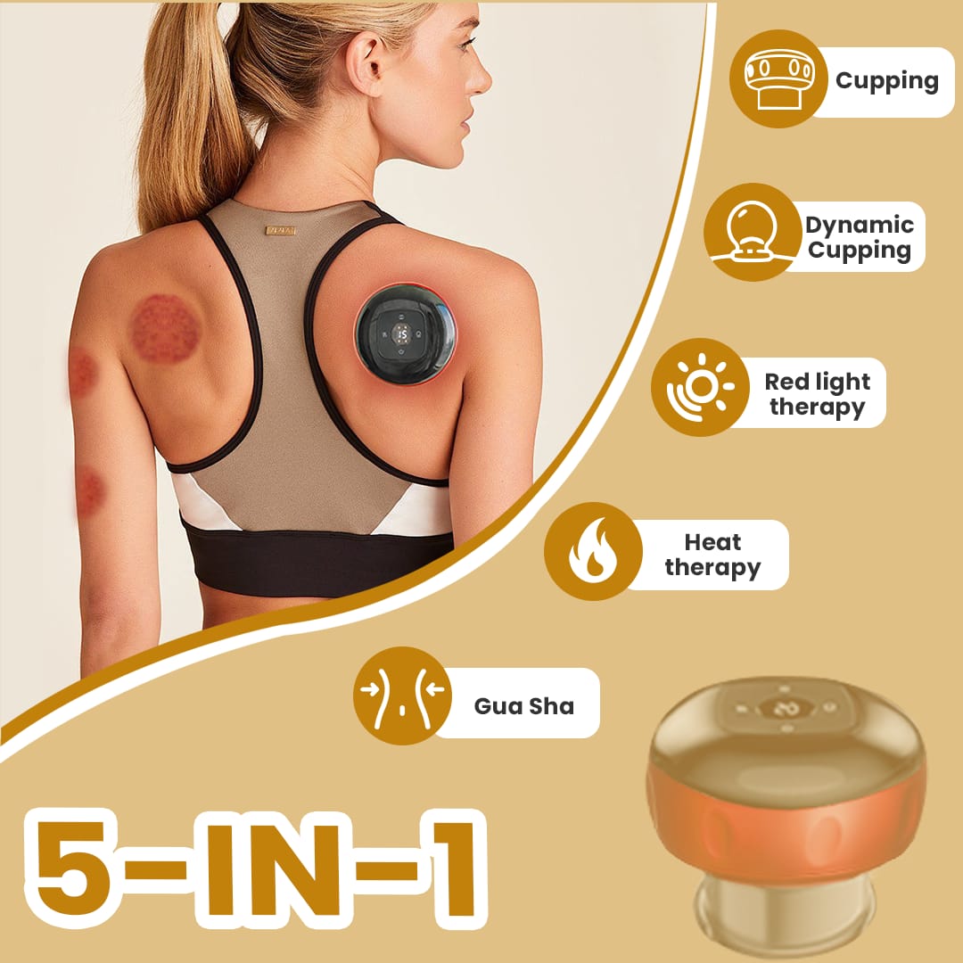 TISSCARE 5-in-1 Kit Coppettazione Elettrico Caldo Aspirazione