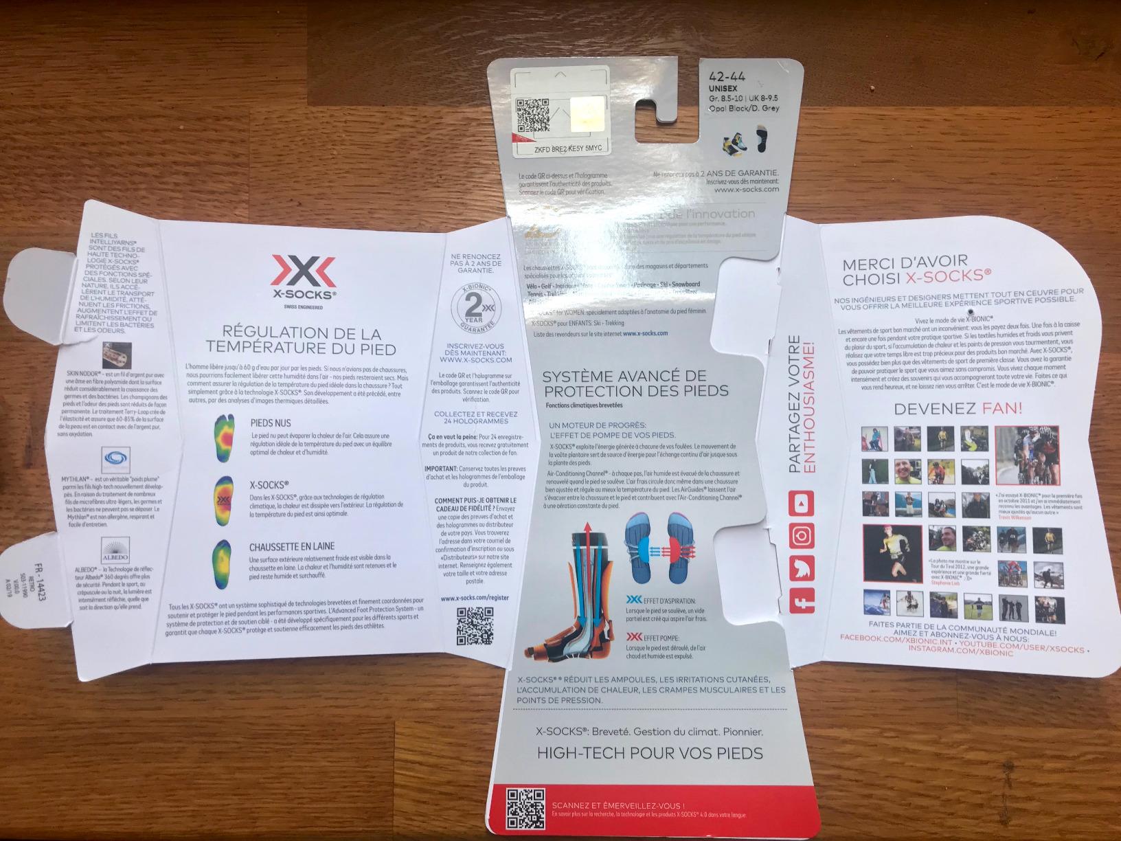 Bionic X-Socks Bike Hero Ultra Light calzini bici 44
