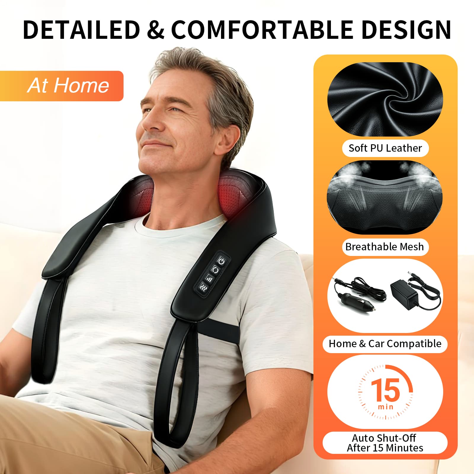 Tisscare Shiatsu massaggiatore collo e spalle con calore