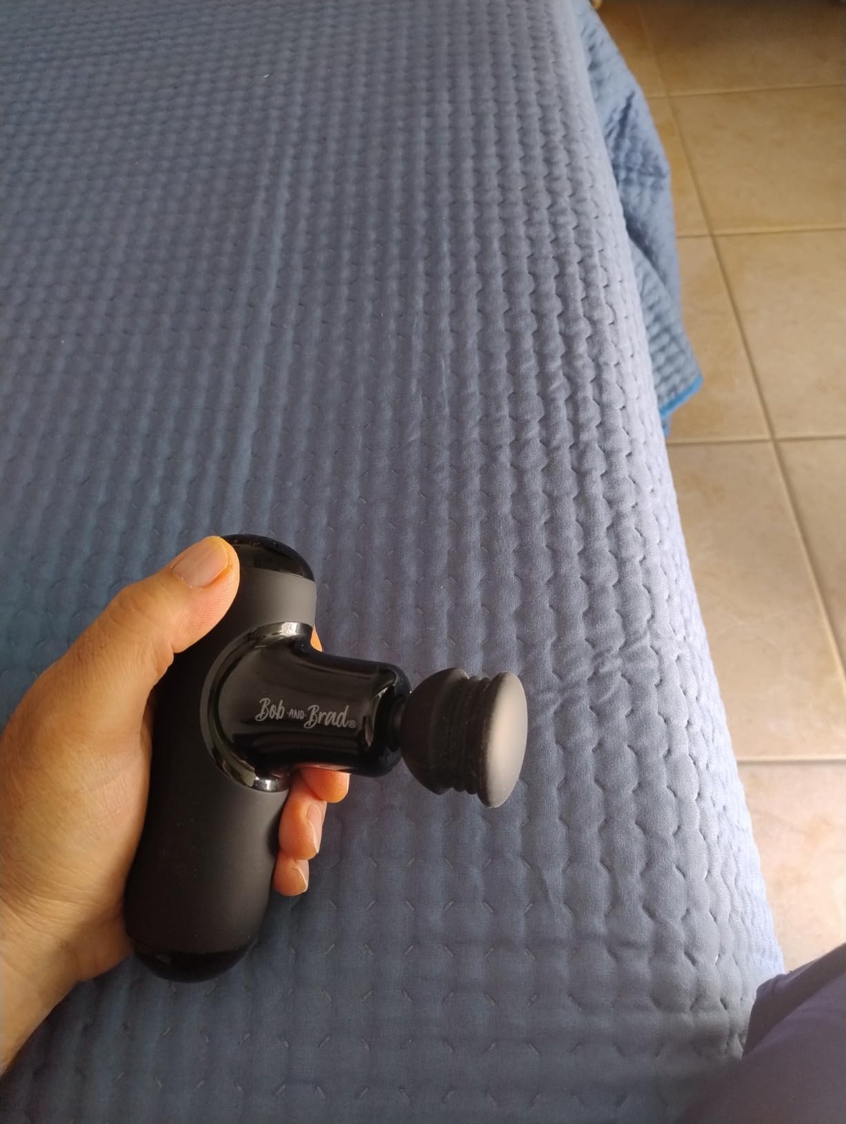 Bob and Brad Q2 Mini pistola massaggio Nero Classico 5 testine
