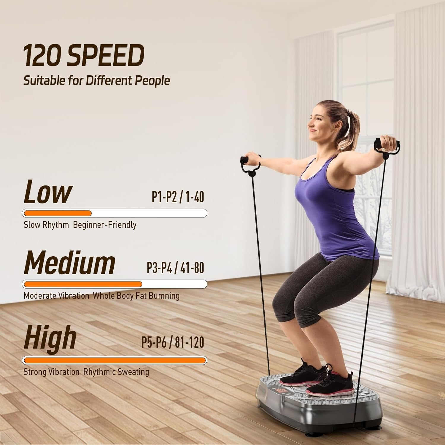 TISSCARE Vibration Plate pedana vibrante grigia fitness