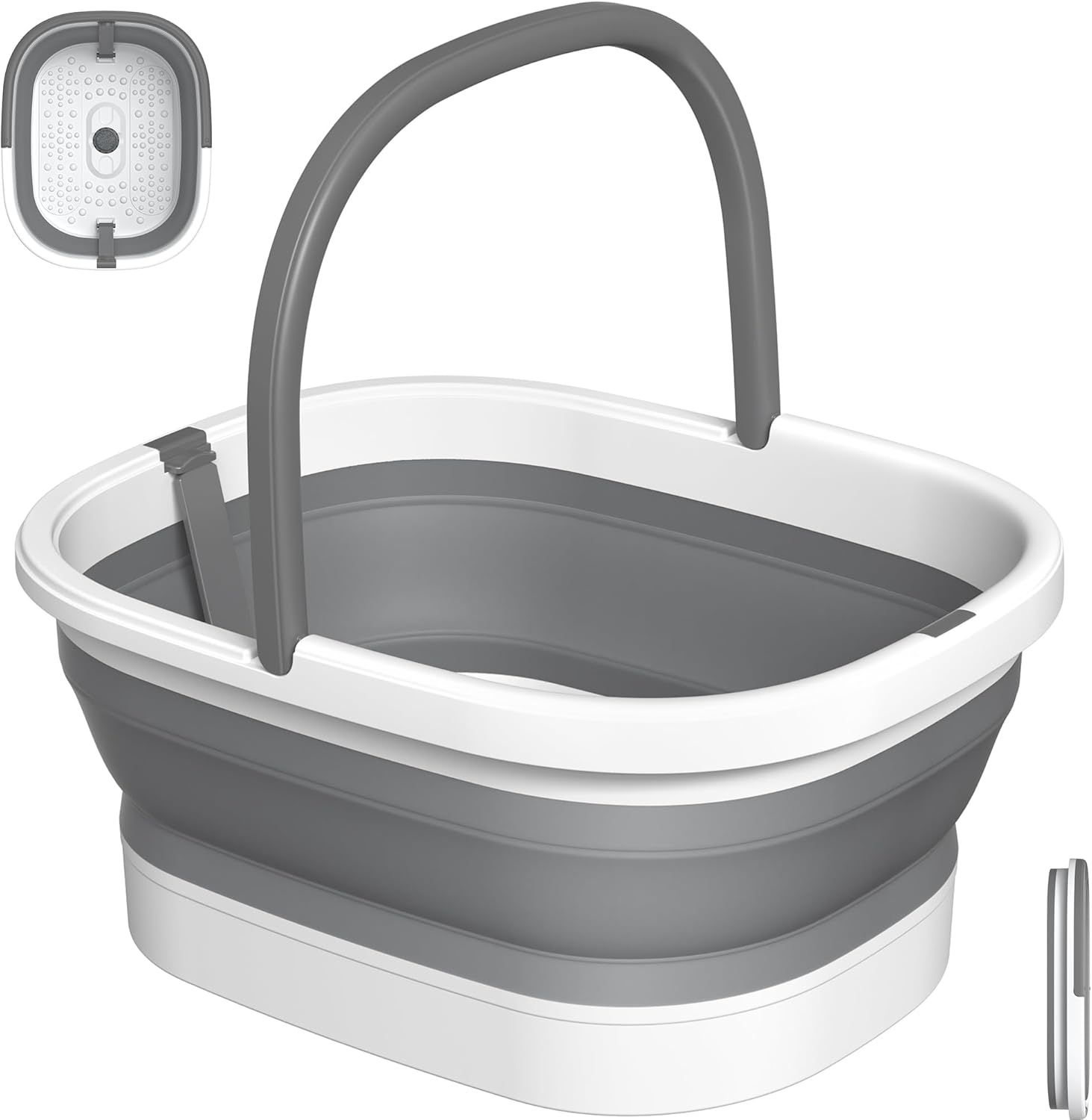 Nekteck Foot Massager Bacinella Pediluvio Pieghevole Verde Singola
