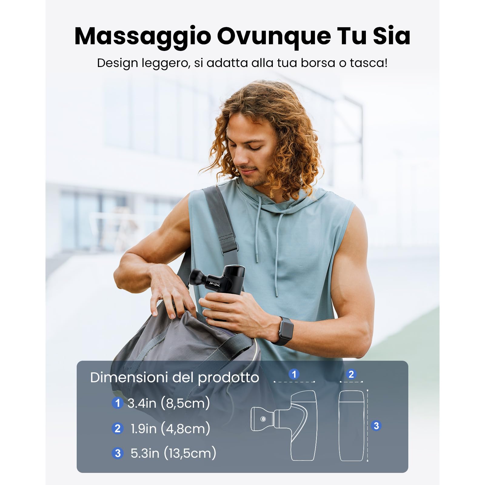 Bob and Brad M7 Plus Pistola Massaggio Calore 9mm Compatta