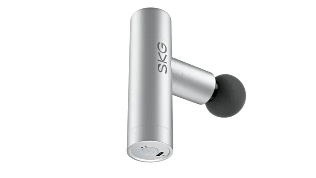 SKG F3 Lite pistola massaggiante argento 4 testine 3200 giri