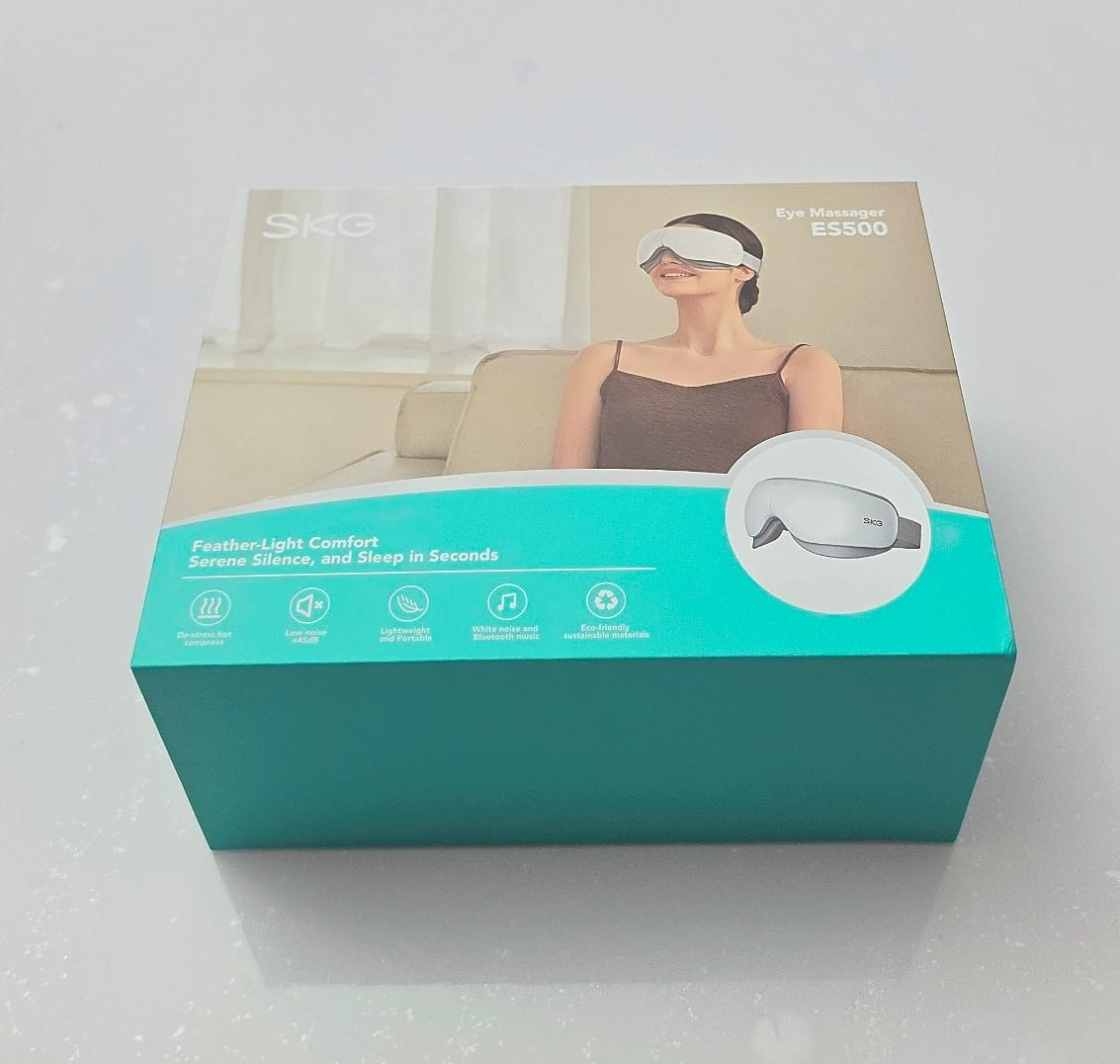 SKG Eye Massager massaggiatore occhi Bluetooth calore