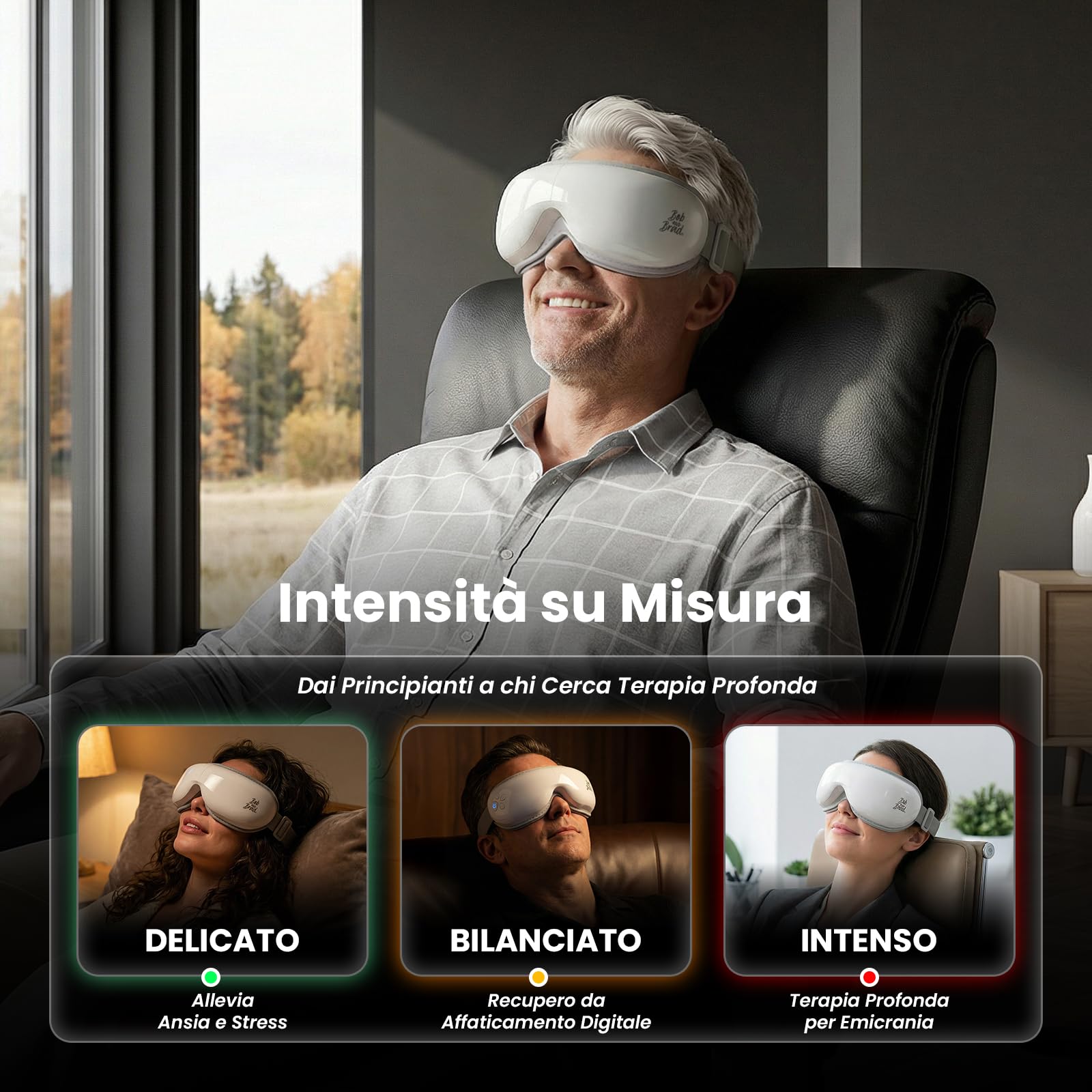Bob and Brad Eye massaggiatore occhi bianco caldo e freddo bluetooth