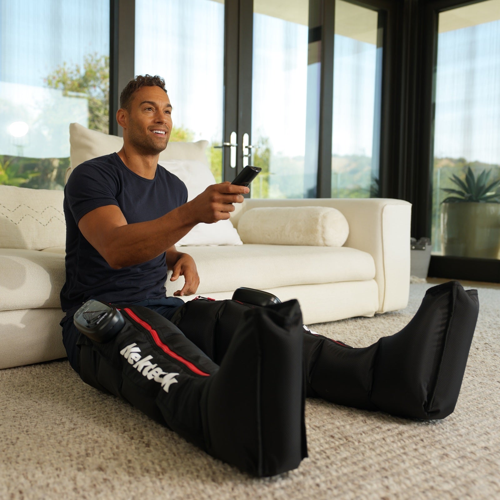 Nekteck Leg Massager massaggiatore gambe compressione luce rossa