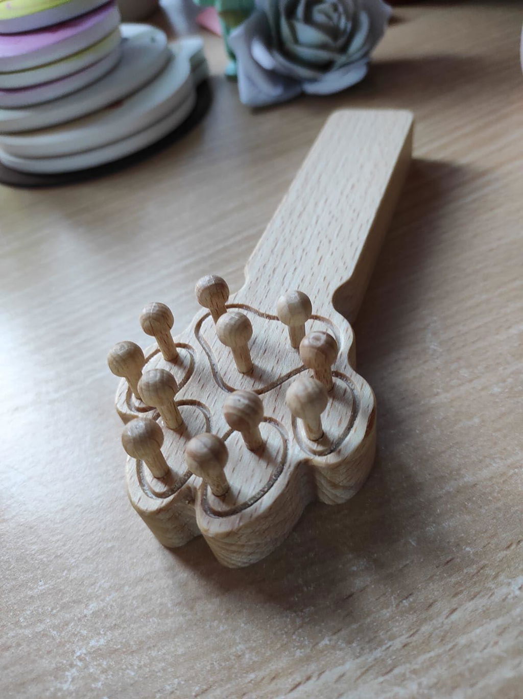 Tuuli spazzola massaggio animali legno di faggio standard