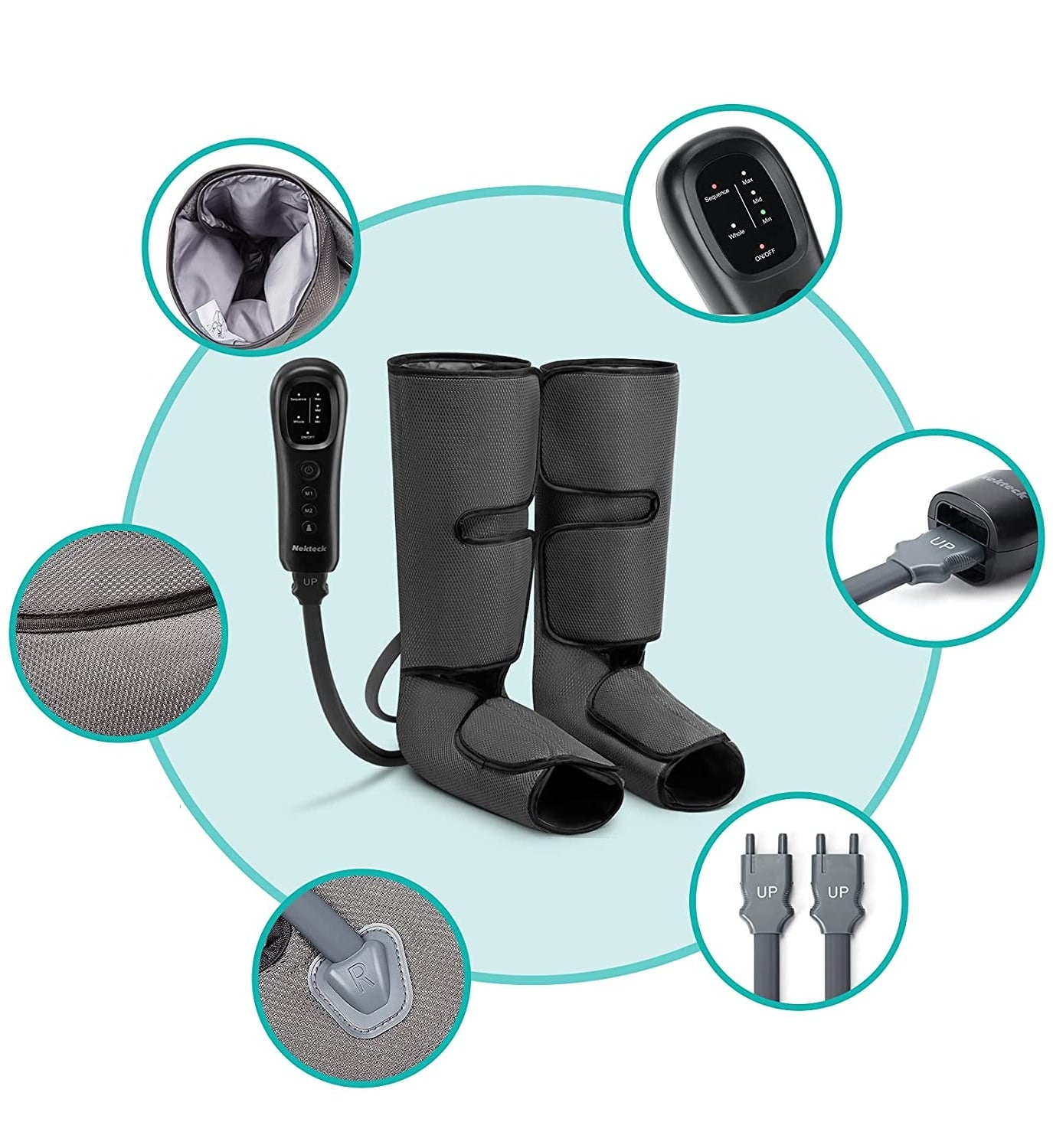 Nekteck Leg Massager massaggiatore polpacci aria classico
