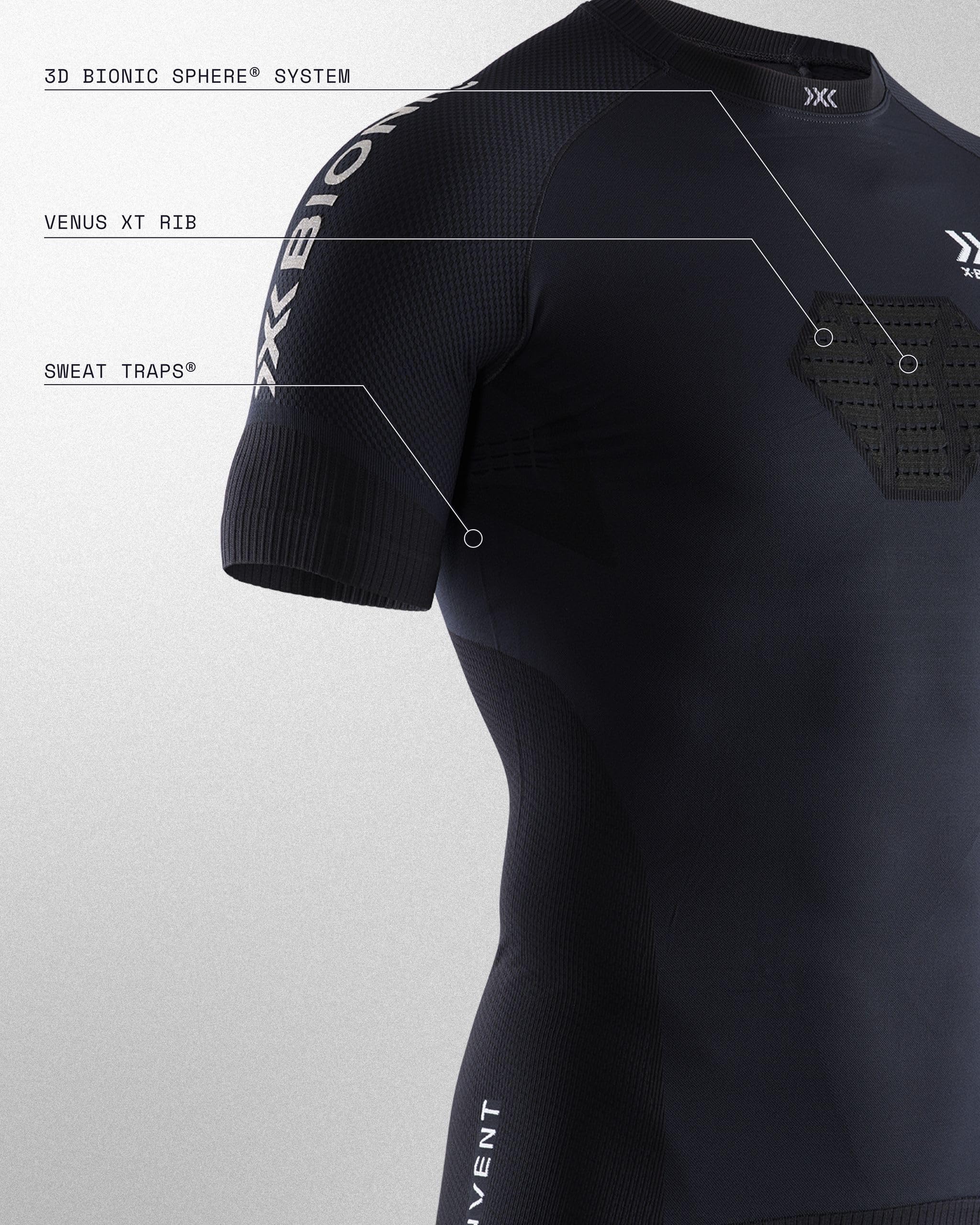 X-Bionic Invent 4.0 Run Speed maglietta uomo manica corta
