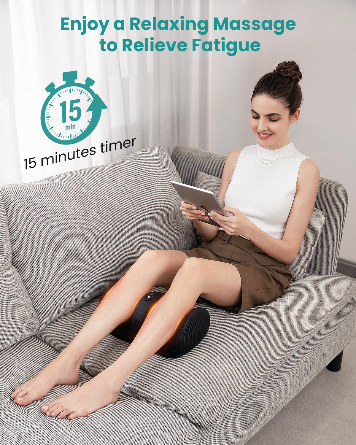 Nekteck Foot Massager massaggiatore piedi shiatsu calore