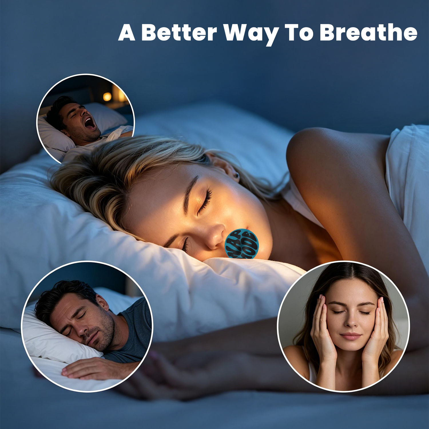 Nekteck Breathe Monster cerotti bocca e naso notte