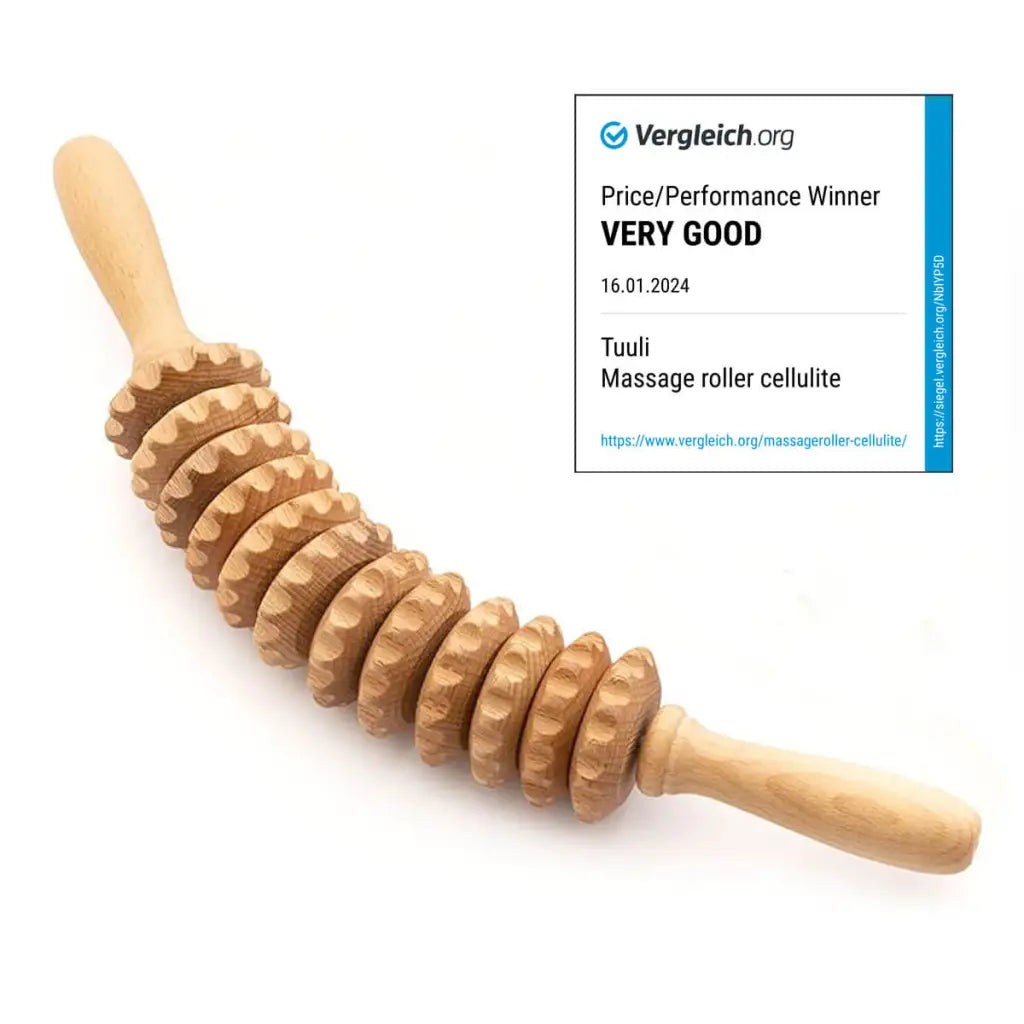 Tuuli Massaggiatori in legno rullo curvo faggio 40 cm