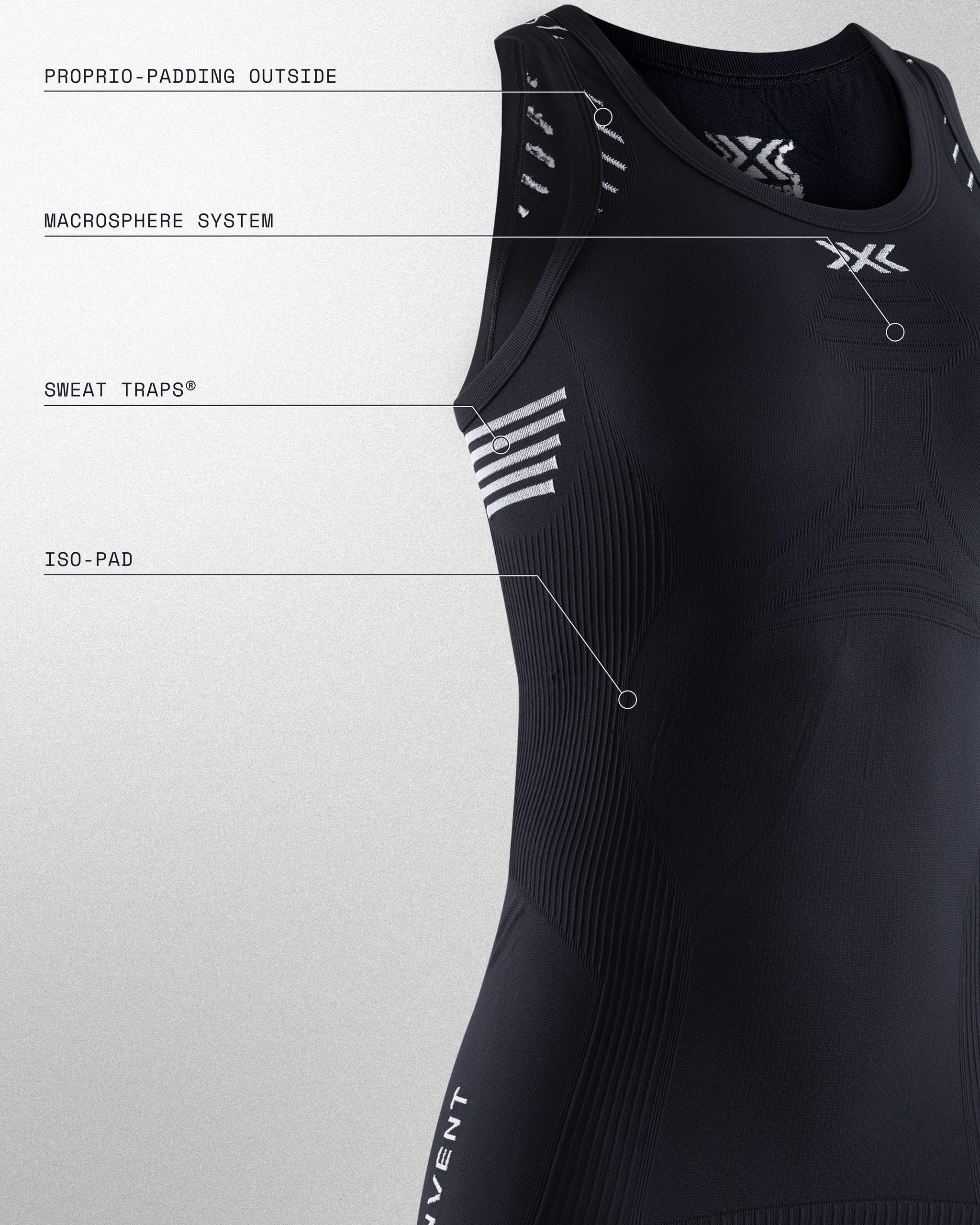 X-Bionic Invent 4.0 canotta termica donna senza maniche bianca
