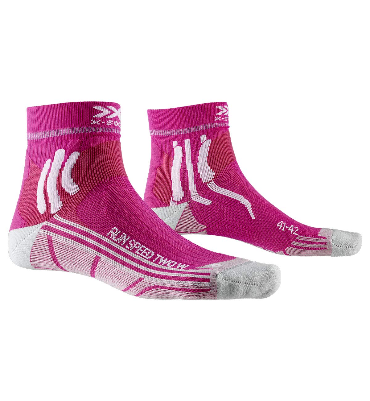 X-SOCKS Run Speed Two calzini corsa donna 39-40 rosa