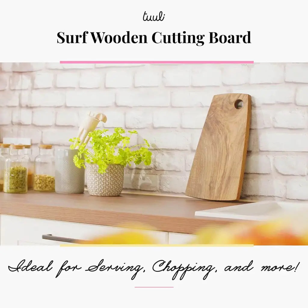 Tuuli Taglieri in legno surf noce 37x18 cm tagliere
