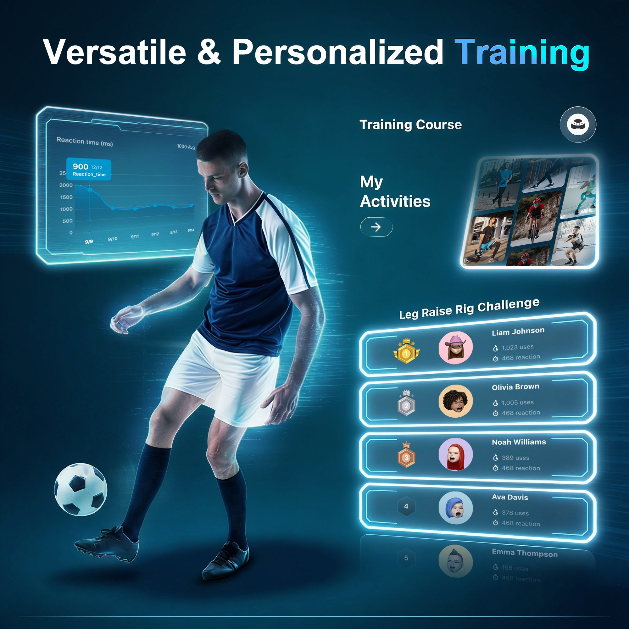 Nekteck Reaction Training kit luci smart 4 pod con app