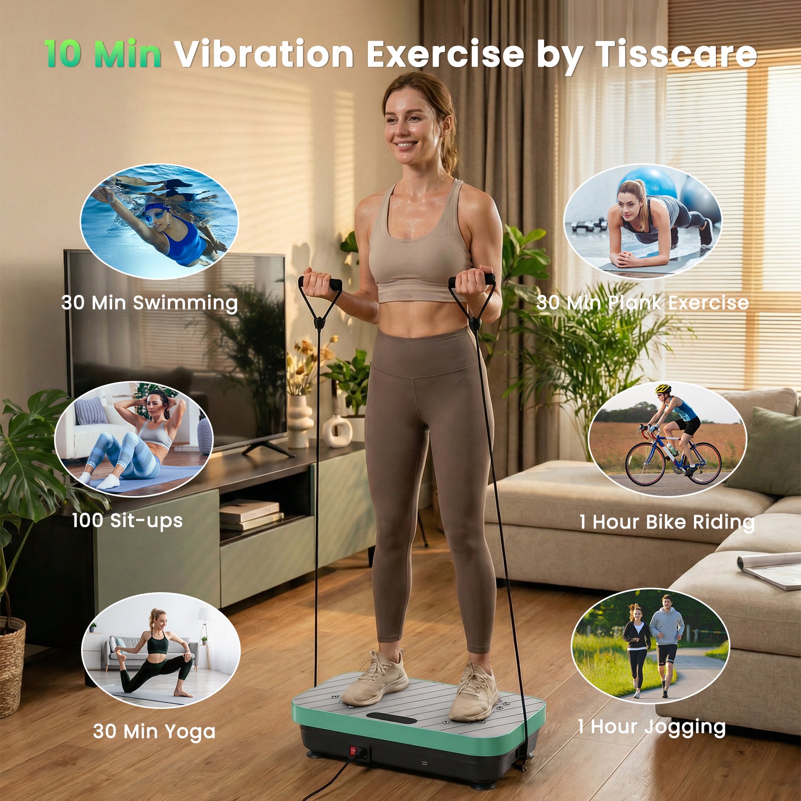 TISSCARE VP03 Pedana Vibrante Fitness Casa