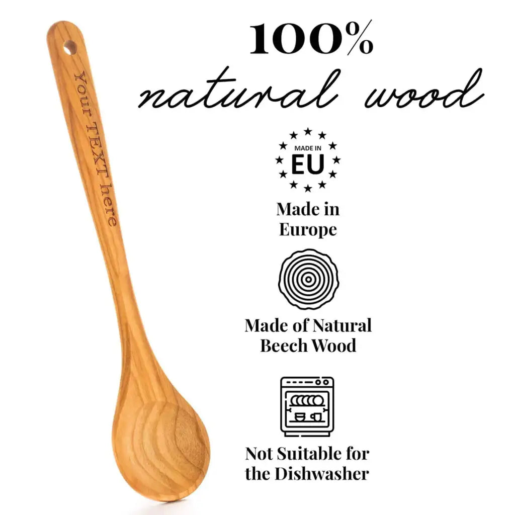 Tuuli Cucchiaio cucina ciliegio 30 cm personalizzato inciso