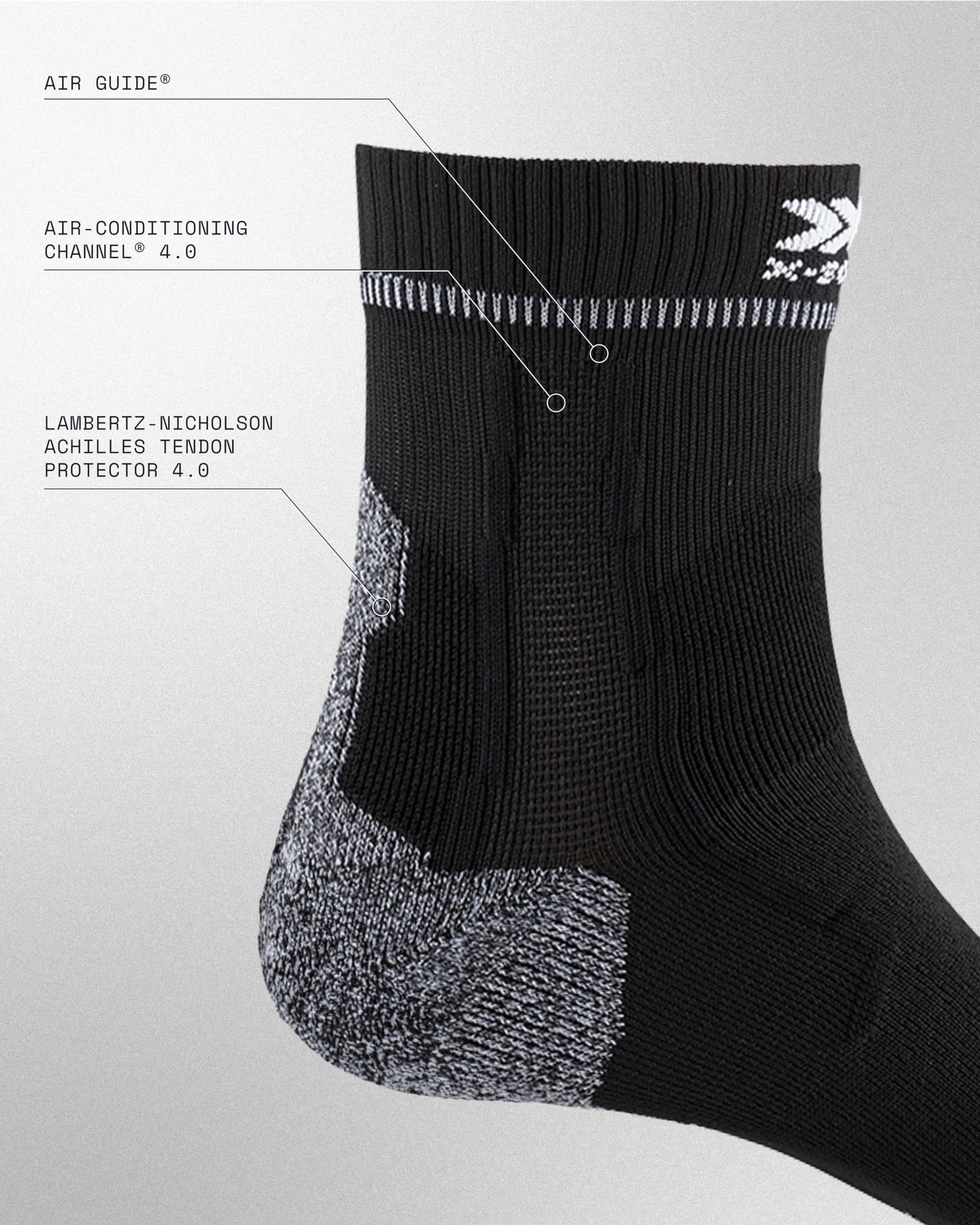 Bionic X-SOCKS Run Fast calze running riflettenti