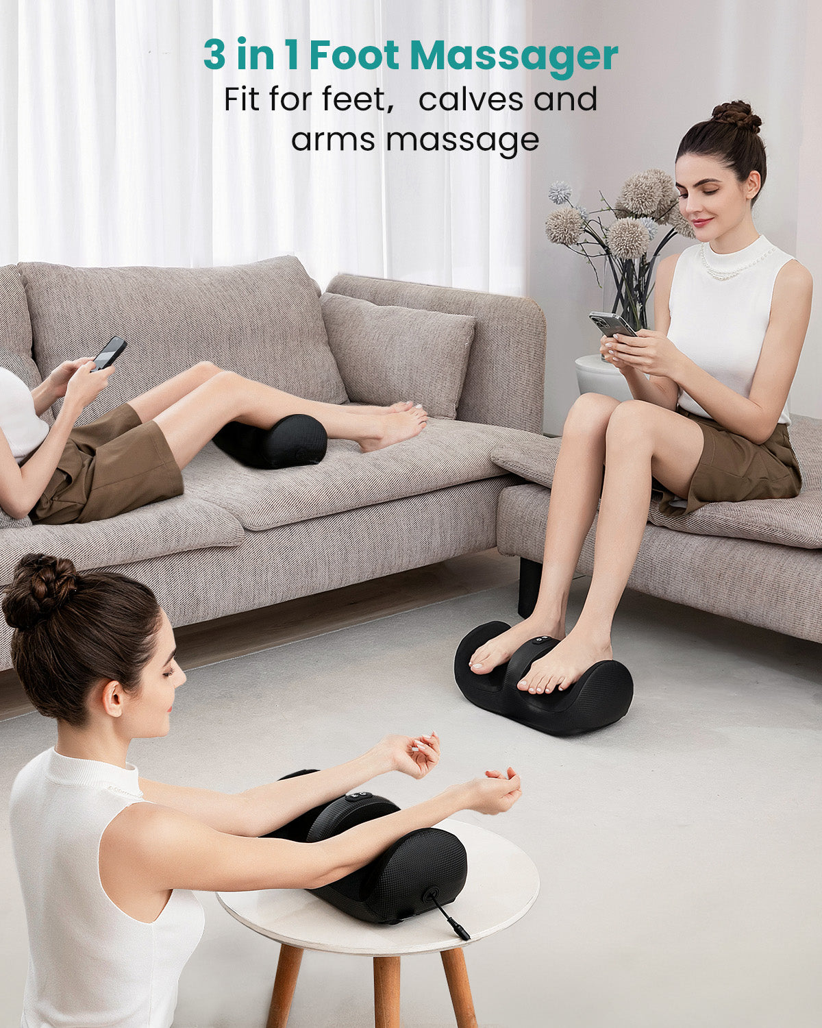 Nekteck Foot Massager massaggiatore piedi shiatsu calore