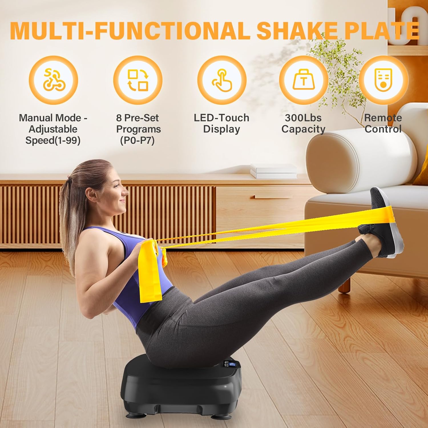 TISSCARE Vibration Plate mini pedana vibrante casa