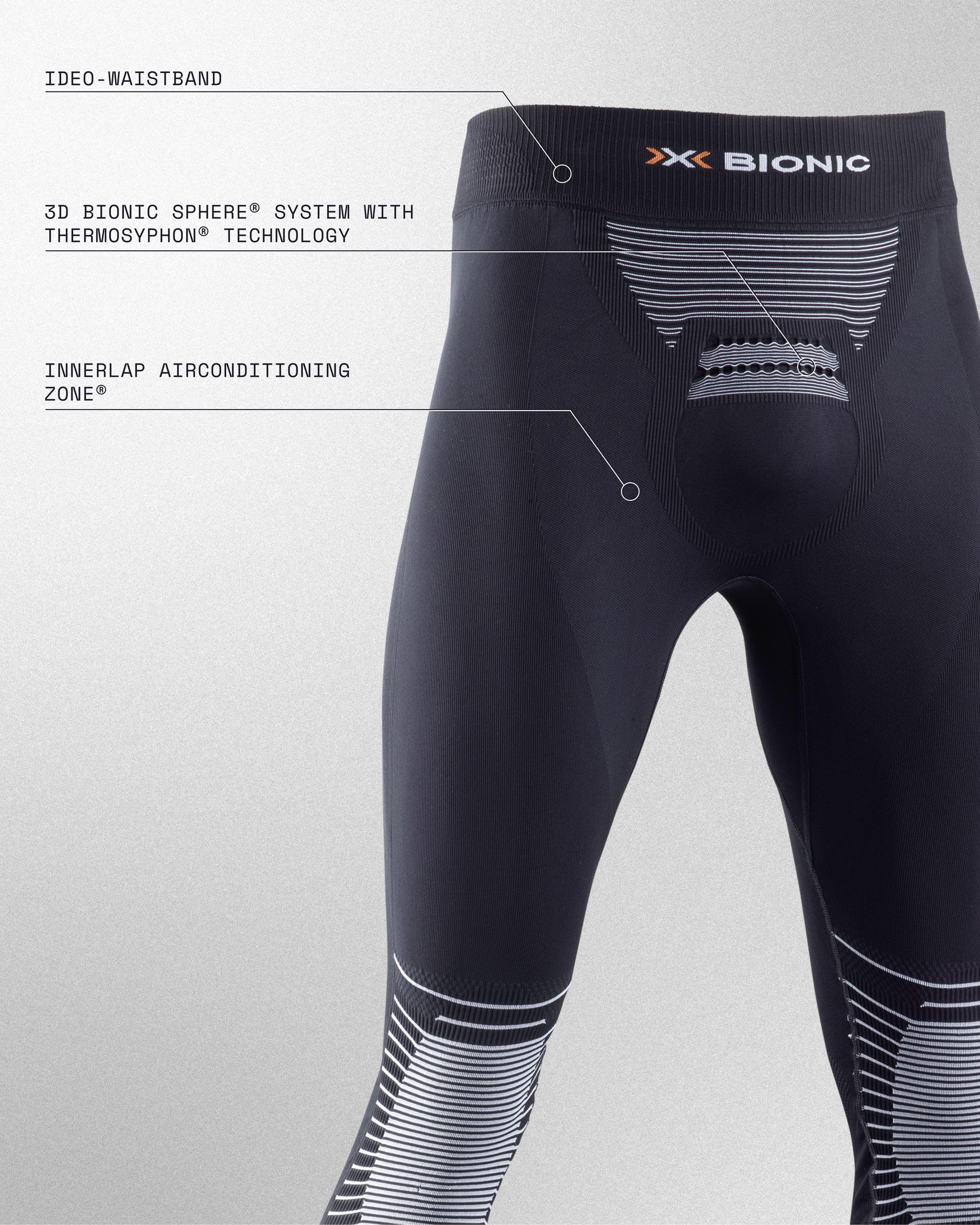 X-Bionic Energizer 4.0 pantaloni 3/4 uomo termici compressione