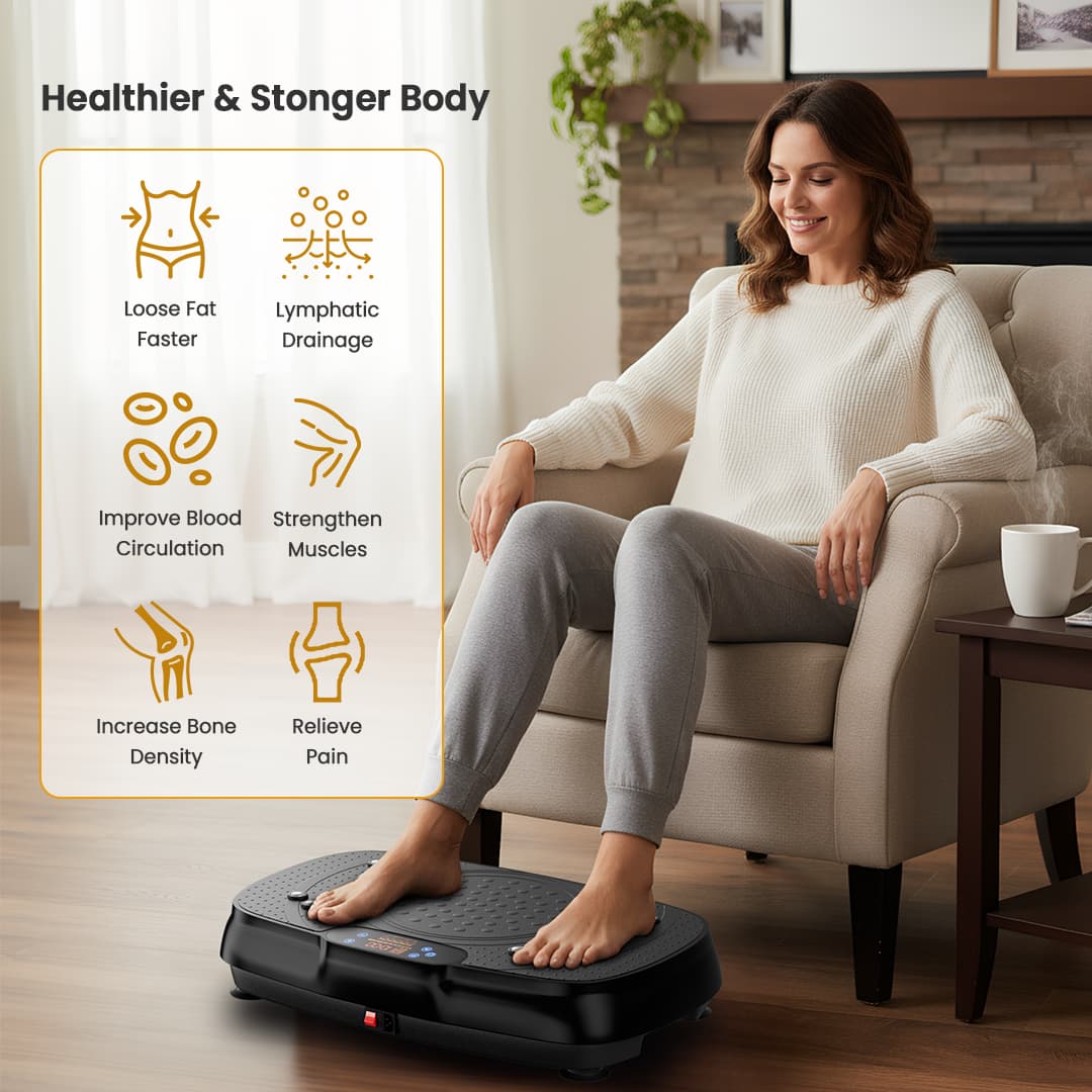 Tisscare Vibration Plate V1 Pedana Vibrante Nero corpo intero