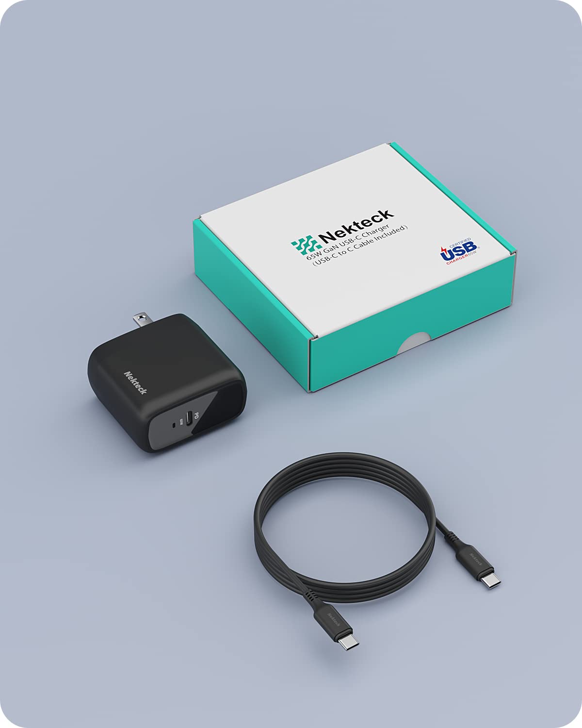 Nekteck Accessories & Charger caricabatterie USB-C GaN 65W PD