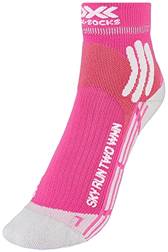 X-Socks Sky Run Two Calze running donna 37-38 Rosa Grigio