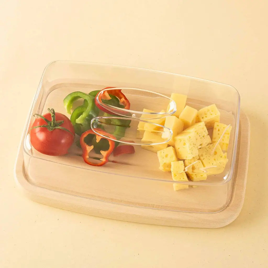 Tuuli Tagliere Faggio 28x18 cm con Coperchio
