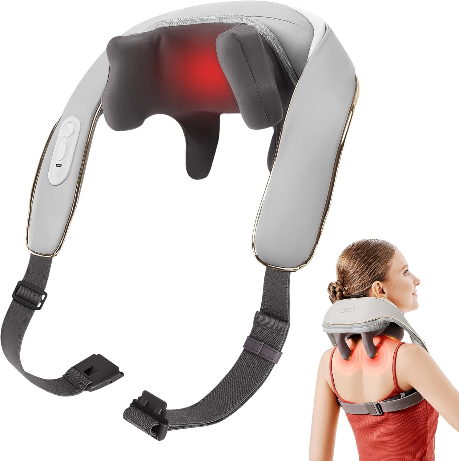 SKG H5 Mini Neck & Shoulder Massager 6D con calore