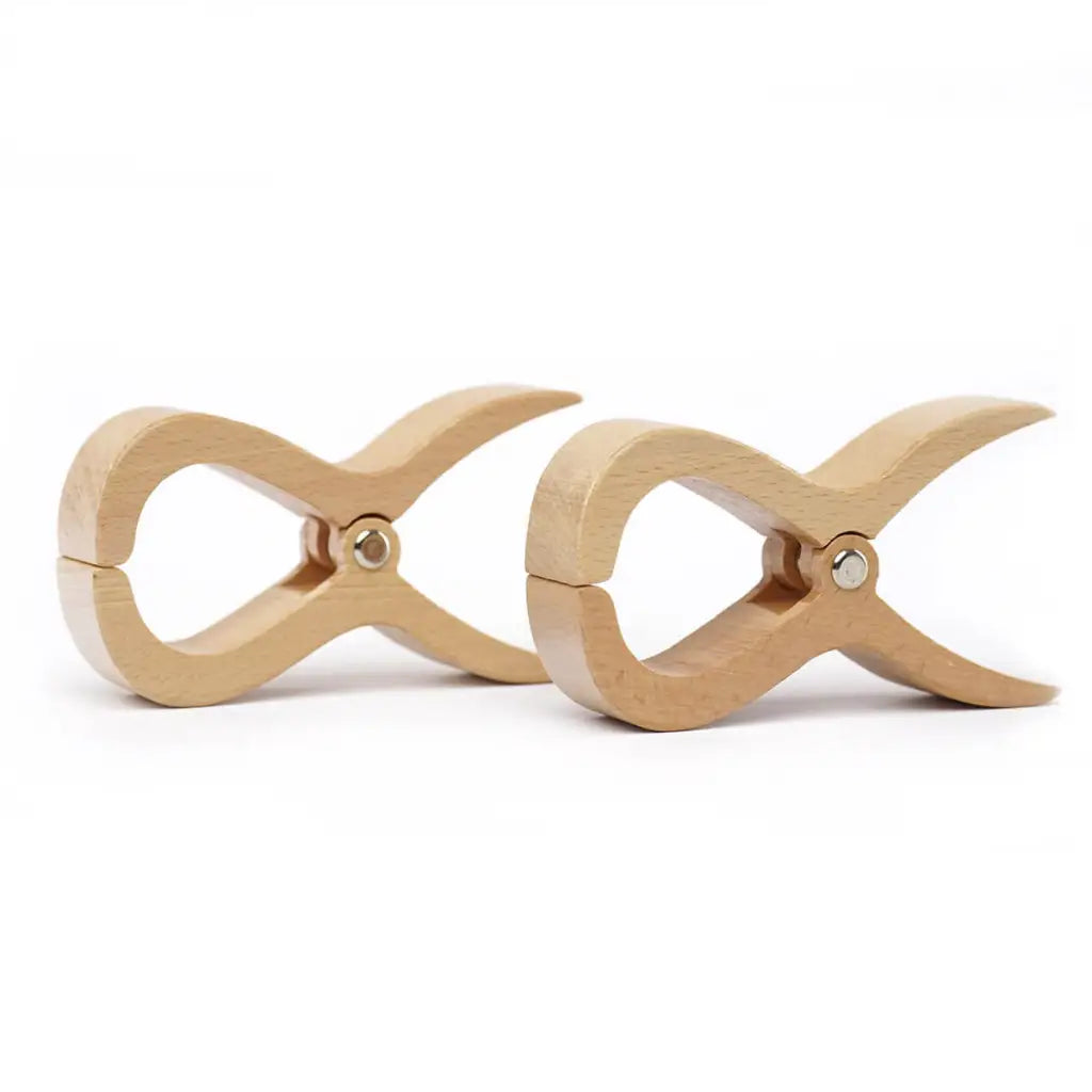Tuuli Set 2 Mollette Grandi Faggio Uso Quotidiano 6 cm