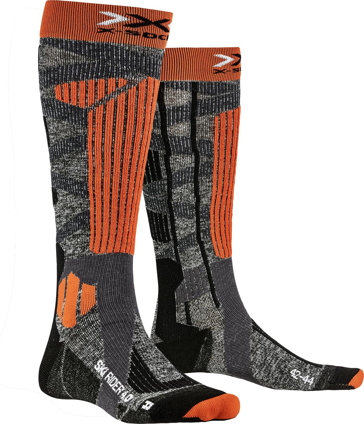 X-Socks Ski Rider 4.0 calze sci grigio arancione 35-38 termiche