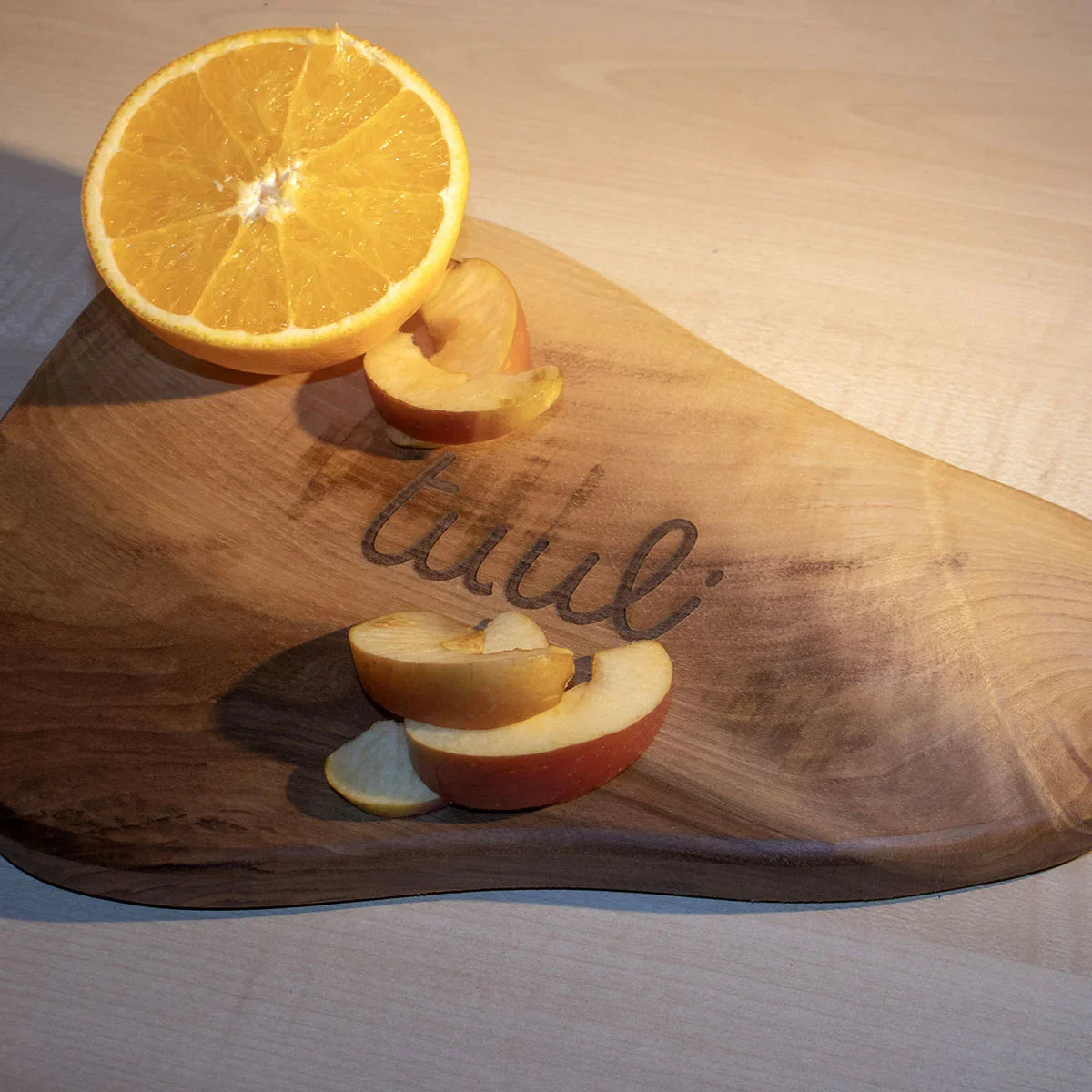 Tuuli Taglieri in legno Tagliere Pera Noce Inciso 43x22 cm