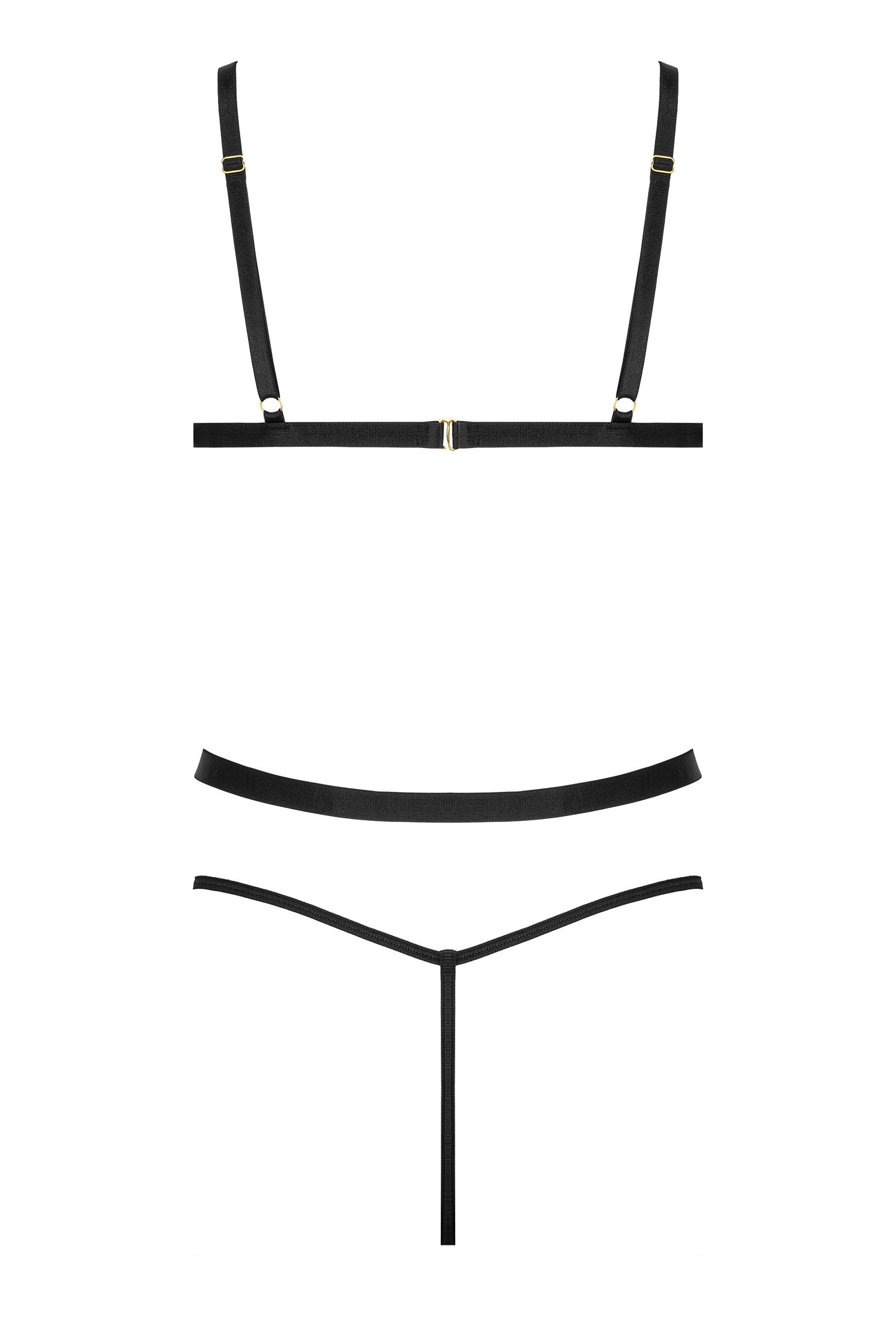 Kotek Bodys BD108 body pizzo nero S/M catene oro