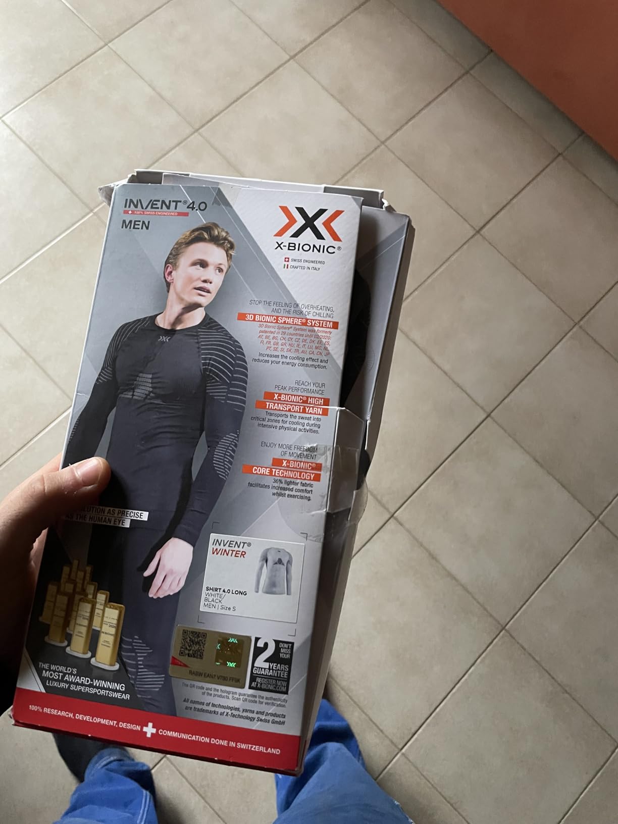 X-Bionic Invent 4.0 Maglia Termica Nero termoregolante