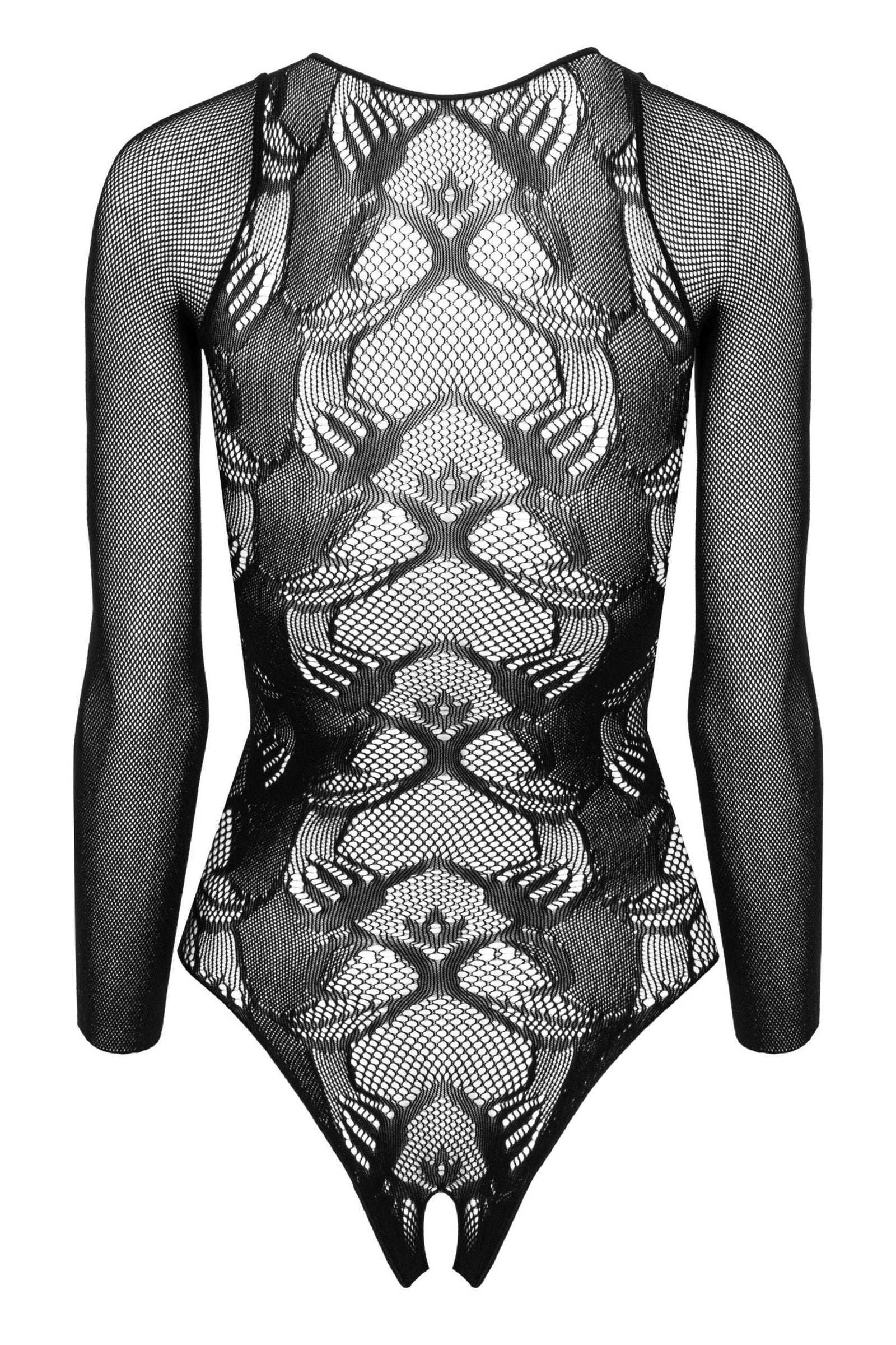 Kotek Bodys Body Rete Nero Pizzo Open S/M/L