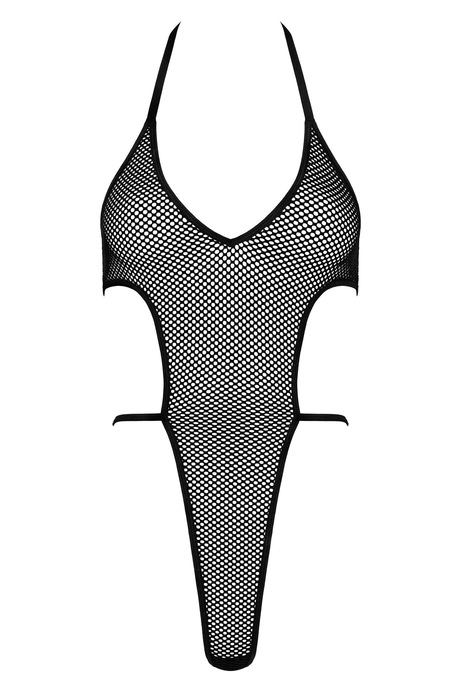 Kotek Bodys BD104 body in rete nera cut-out S/M