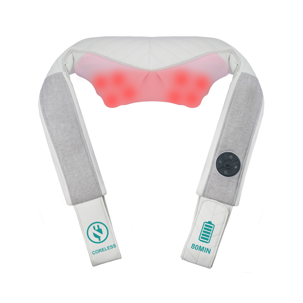 Nekteck Neck Back Massager Collo Schiena Grigio Senza Fili