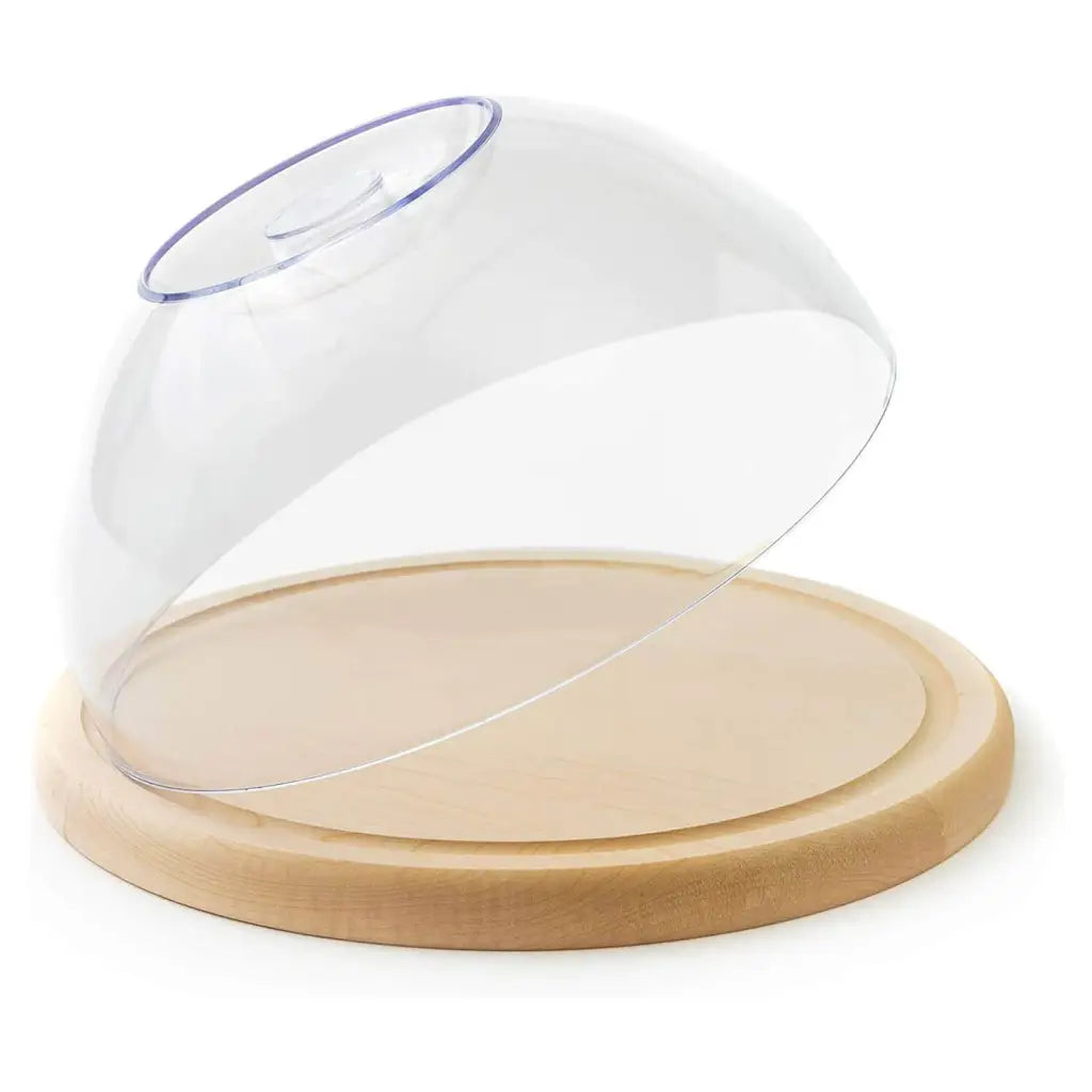 Tuuli Taglieri in legno rotondo faggio 24 cm con coperchio