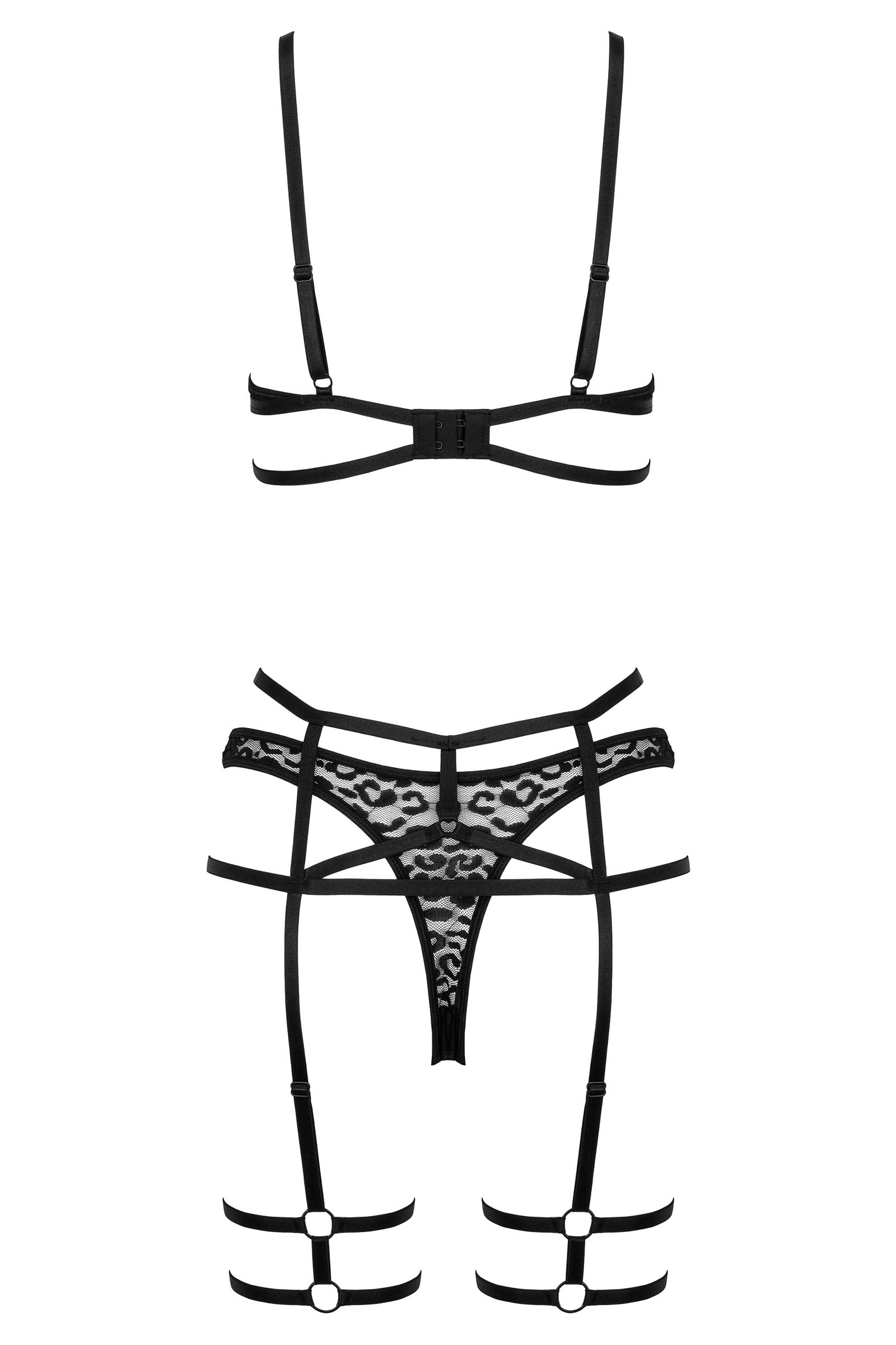 Kotek 3-teilige Sets completino leo reggiseno perizoma S/M